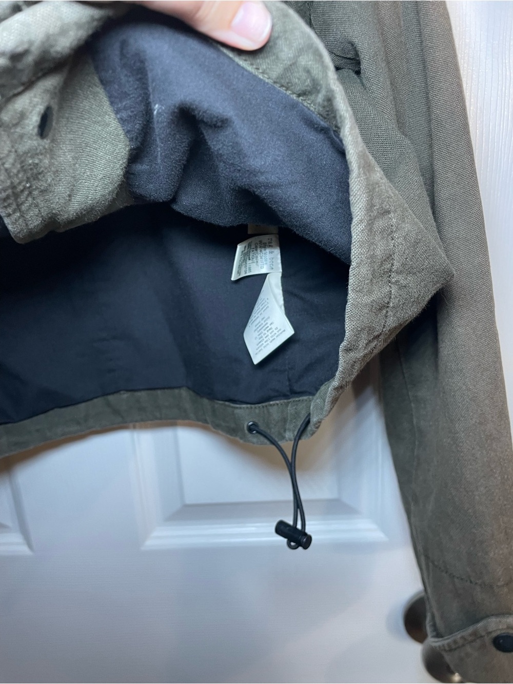 Rag & Bone/JEAN Olive Green Military Utility Jacket Women’s Small - Picture 7 of 12